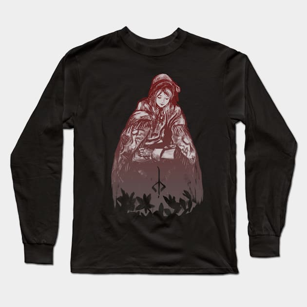 The Doll - Inkborne (dark variant) Long Sleeve T-Shirt by Kuyuan